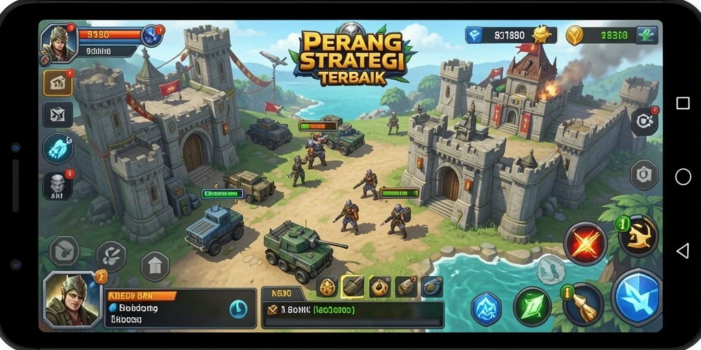 Tampilan strategis dan pertarungan seru di 8180.