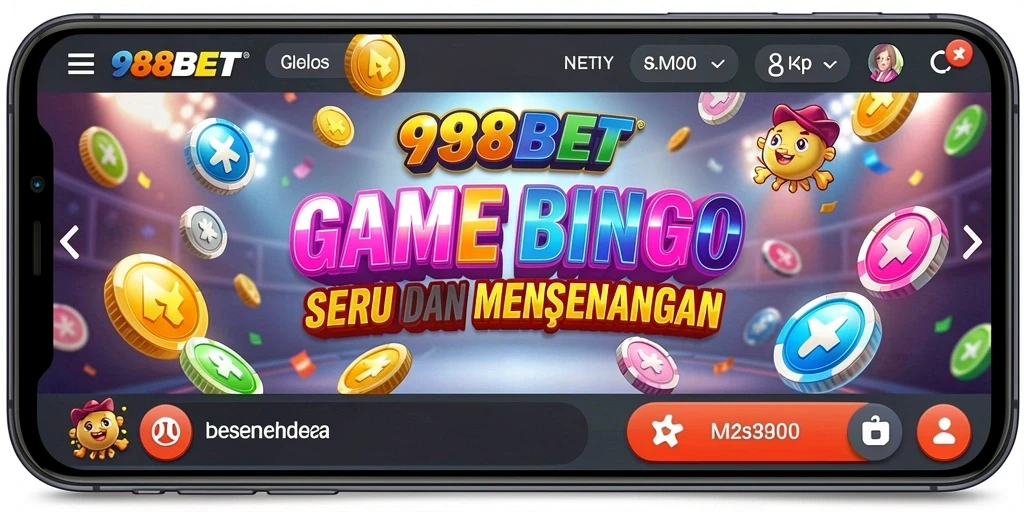 Tampilan gameplay Bingo di 988BET yang seru dan interaktif.