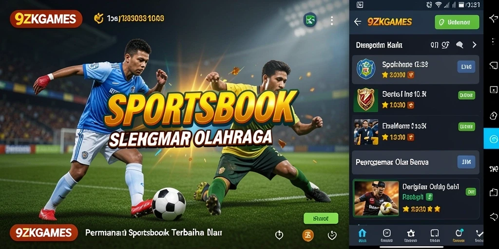 Tampilan permainan Sportsbook yang menarik dan interaktif di 9ZKGAMES.