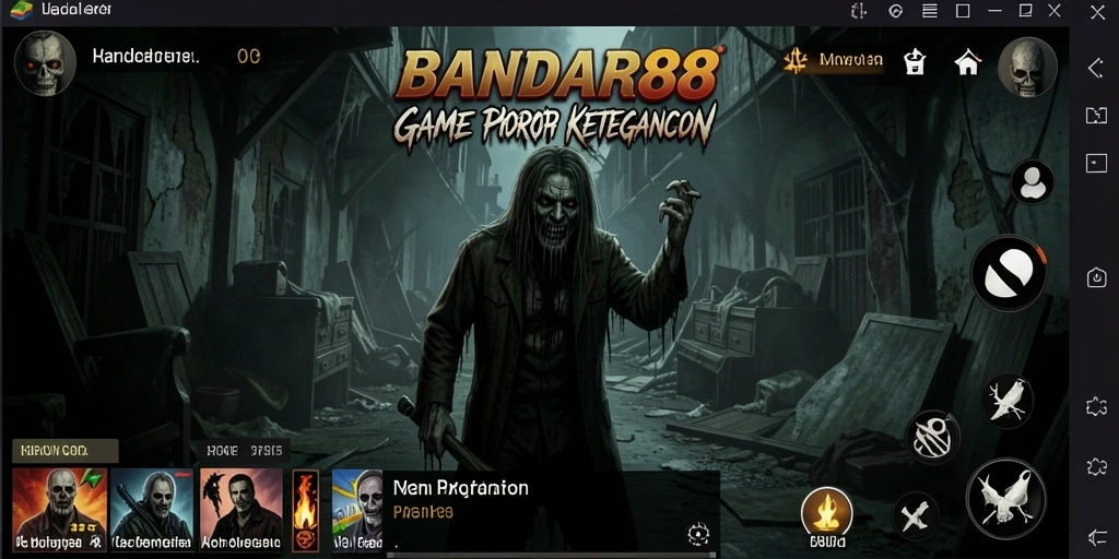 Screenshot BANDAR88 menampilkan gameplay yang menegangkan dan horor.