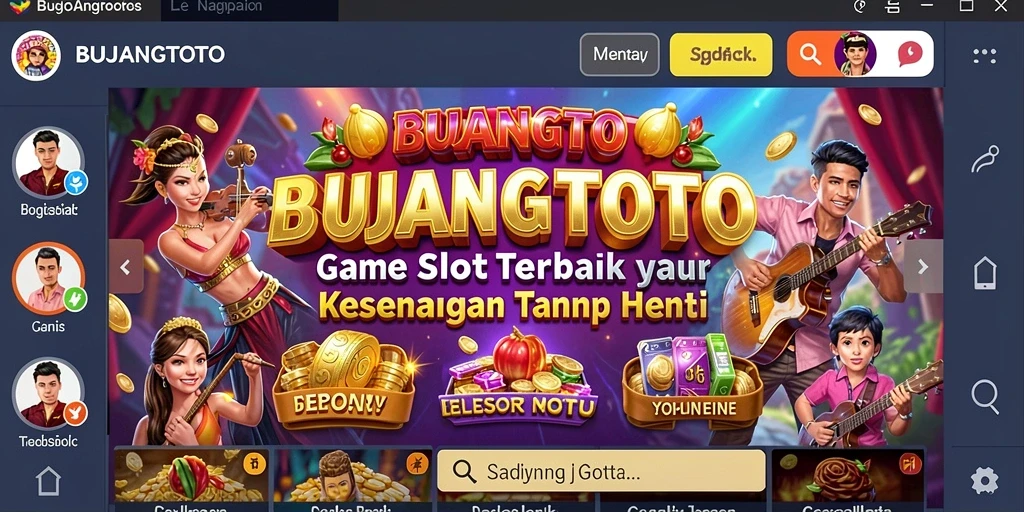 Tangkapan layar gameplay BUJANGTOTO dengan tema slot yang menarik.