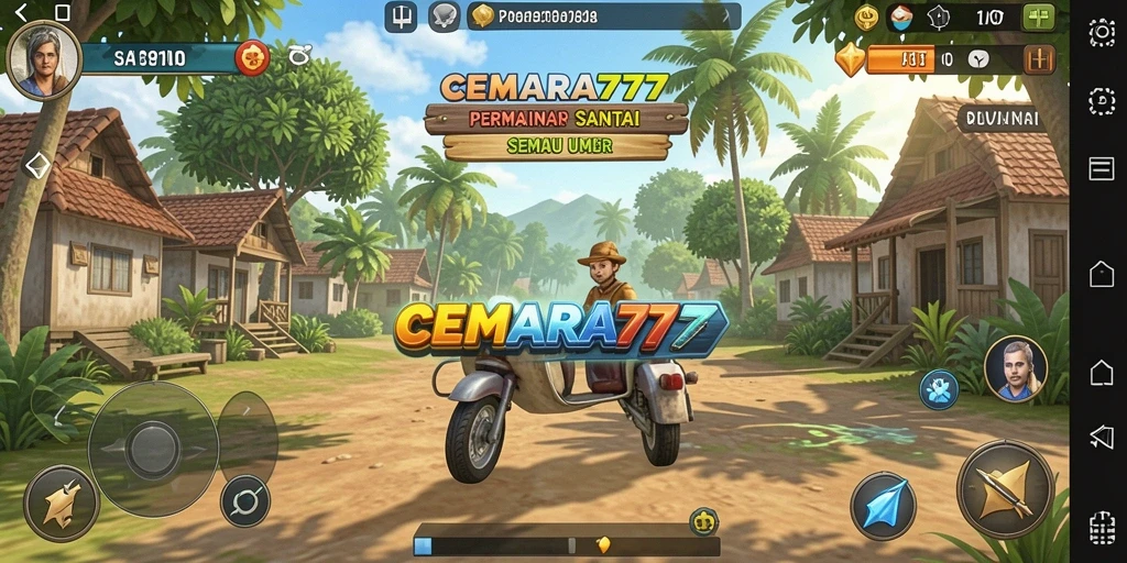 Screenshot CEMARA777 menampilkan gameplay yang mengasyikkan dan penuh warna.
