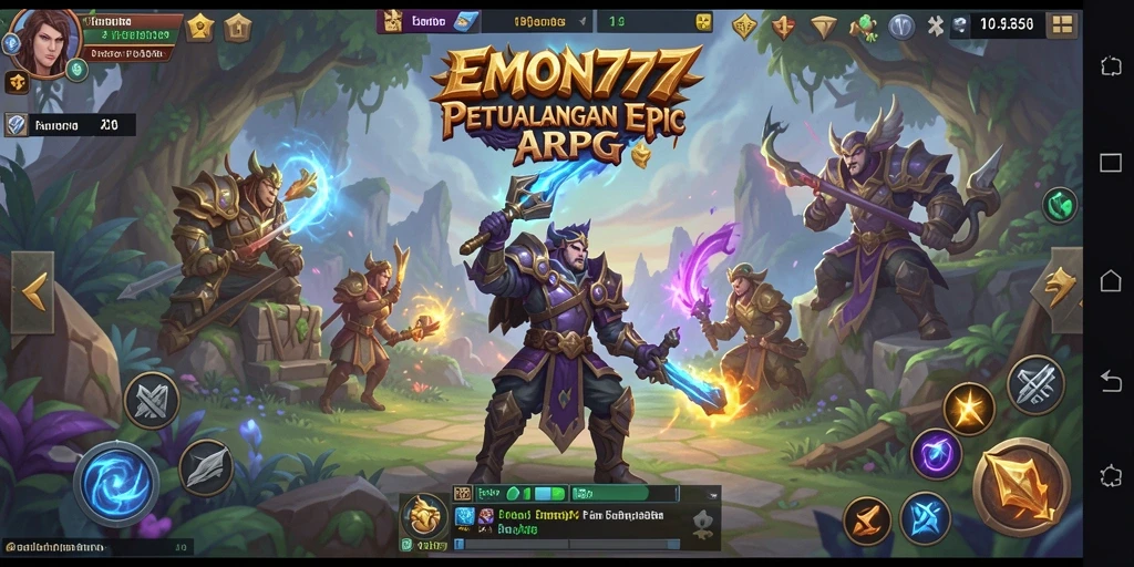 Tampilan menakjubkan dari gameplay ARPG di EMON777.
