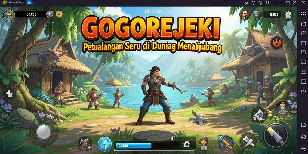 Tampilan gameplay GOGOREJEKI dengan petualangan menegangkan.