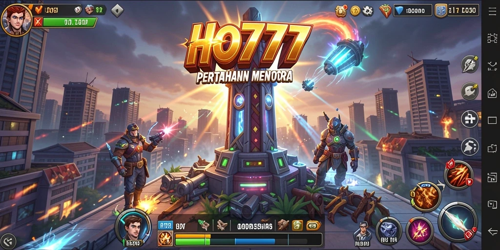 Tangkapan layar gameplay Tower Defense yang mendebarkan di HO777.