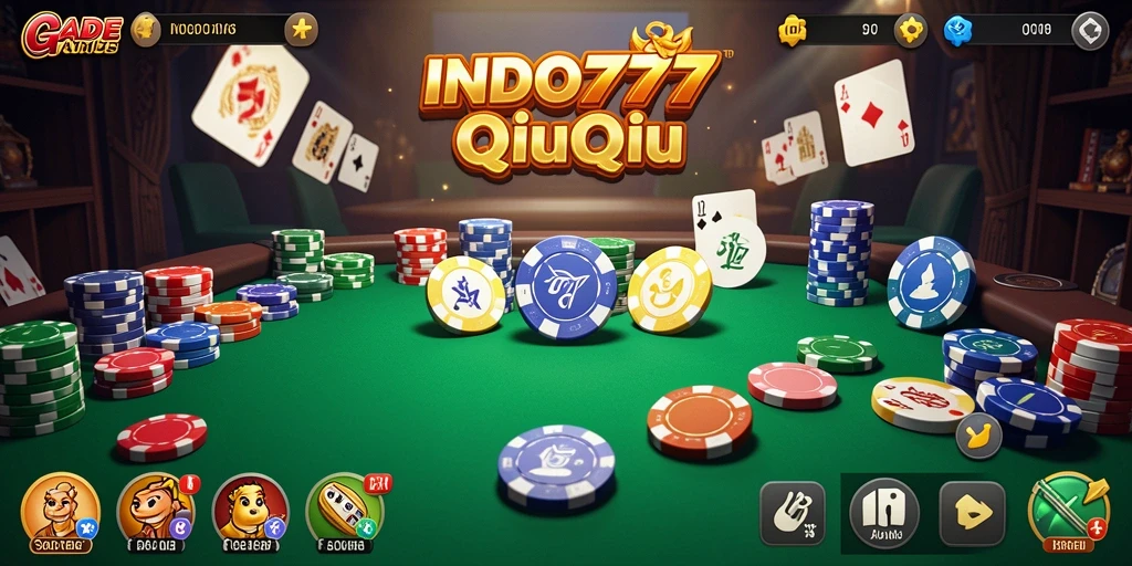 Screenshot INDO777 menampilkan keseruan bermain QiuQiu.