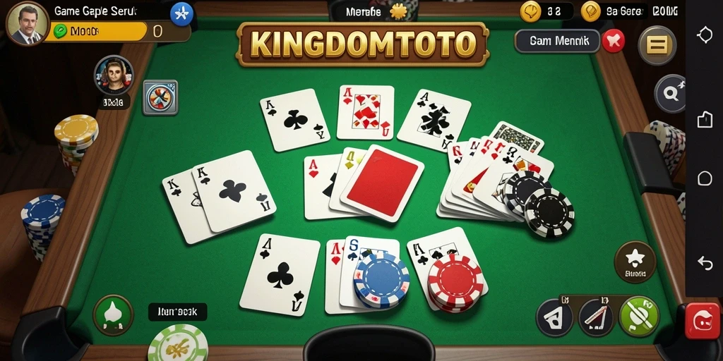 Tampilan gameplay Gaple yang seru dan interaktif.