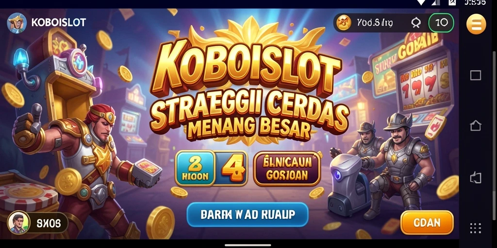 Tampilan gameplay KOBOISLOT yang menarik dan menantang.