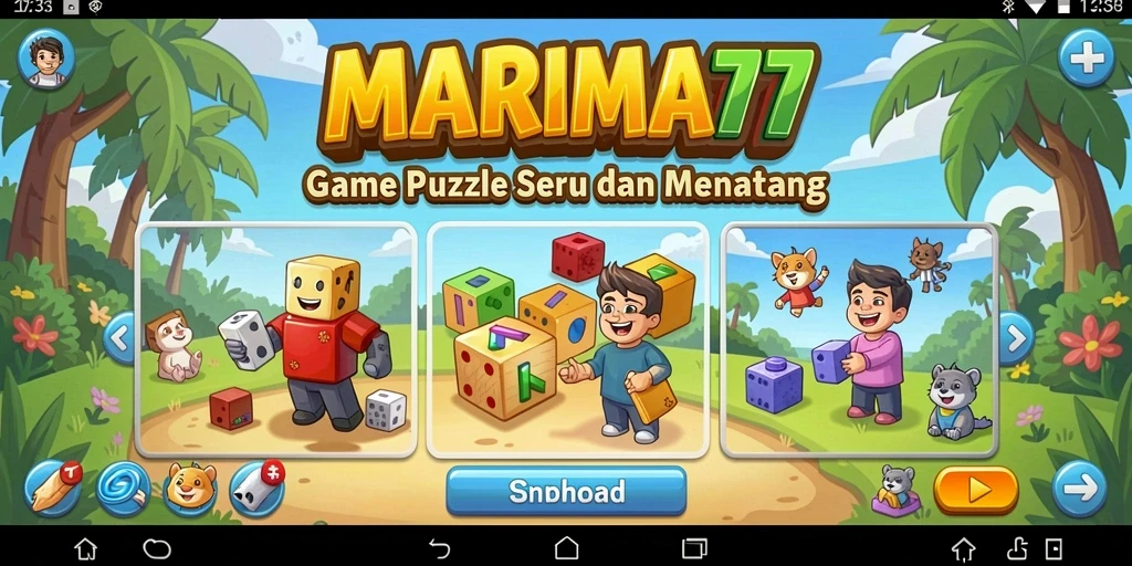 Tampilan gameplay seru dari MARIMA77 di level Puzzle.