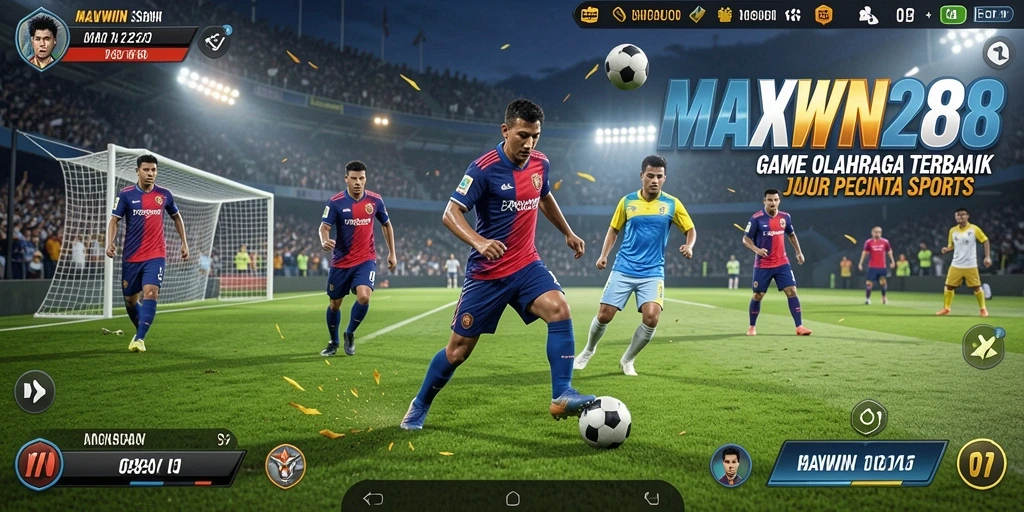 Tampilan screenshot <strong>MAXWIN288</strong> menampilkan aksi seru permainan olahraga.