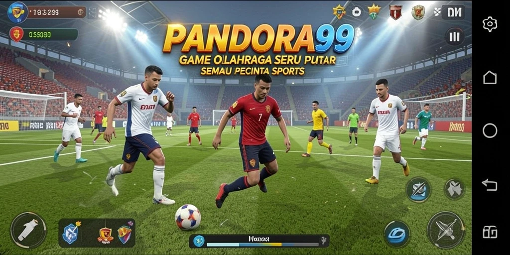Tampilan gameplay PANDORA99 saat aksi olahraga seru.