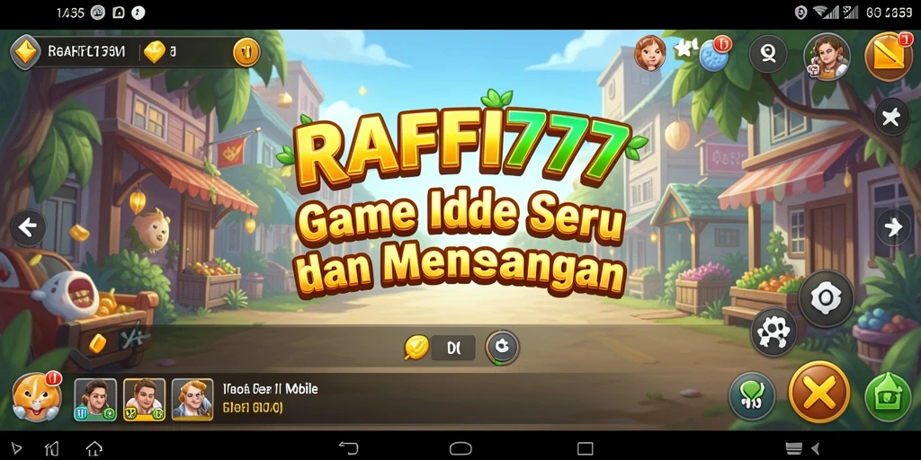 Tangkapan layar gameplay RAFFI777 menunjukkan karakter aktif dalam mode Idle.