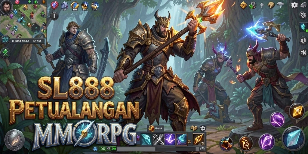 Tampilan gameplay epik di dunia SL888 yang dinamis dan menarik.