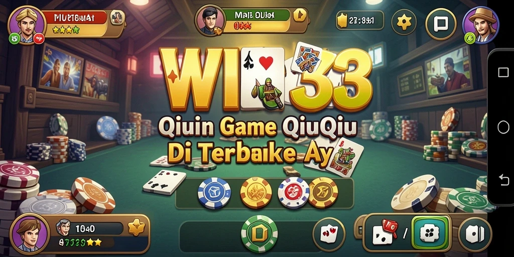 Screenshot gameplay WIN33 menampilkan keseruan bermain QiuQiu.