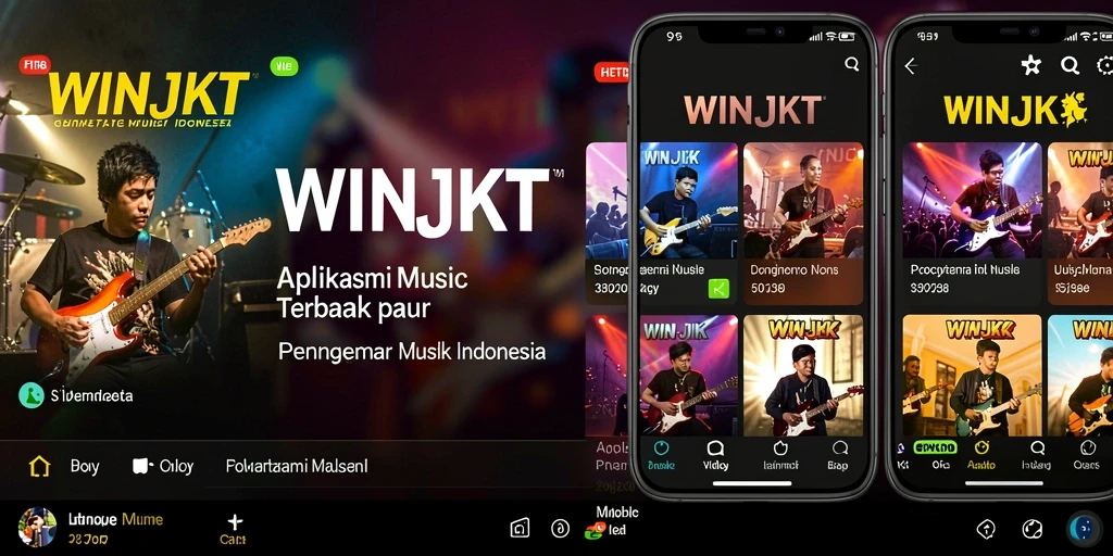 Tampilan gameplay WINJKT dengan berbagai fitur musik interaktif.